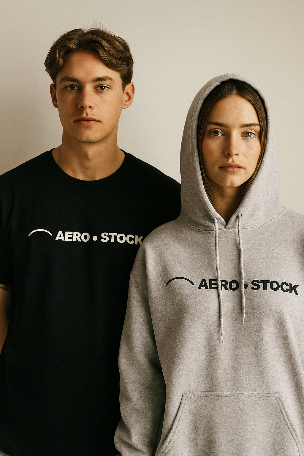 Black hoodie with white custom screen print logo